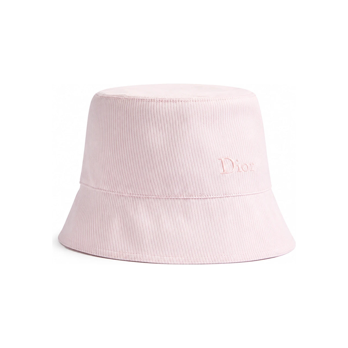DIOR Light Pink Silk Cotton Narrow Brim Bucket Hat Dioriviera CPB06235ETWS C400