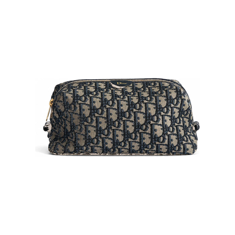 DIOR Blue Dior Oblique Jacquard Promenade Venus Large Pouch Cross S2507OUQY M928