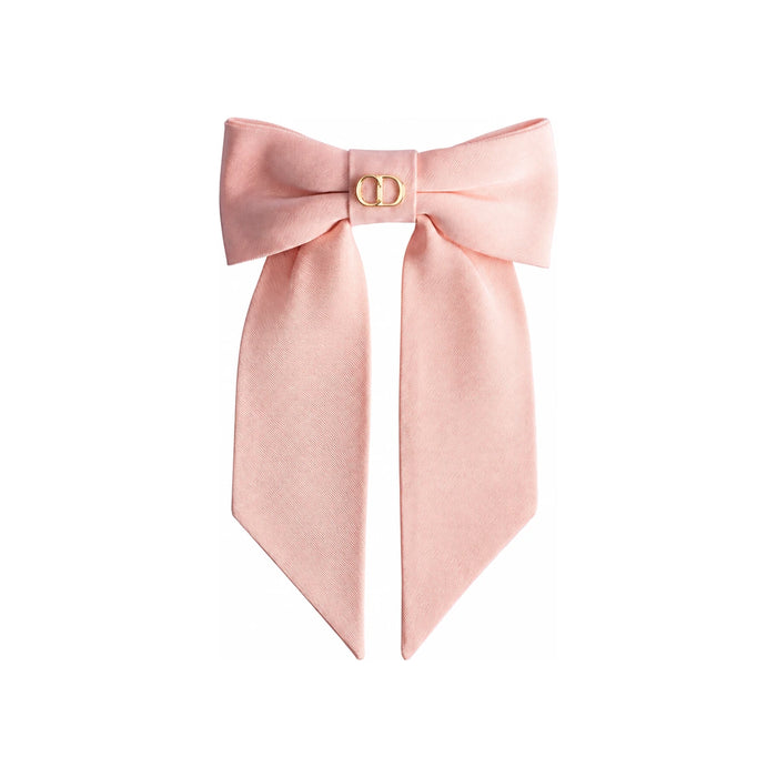 DIOR Pale Pink Grosgrain-Effect Technical Fabric Large Bow Hea CPA00267EGGR C402