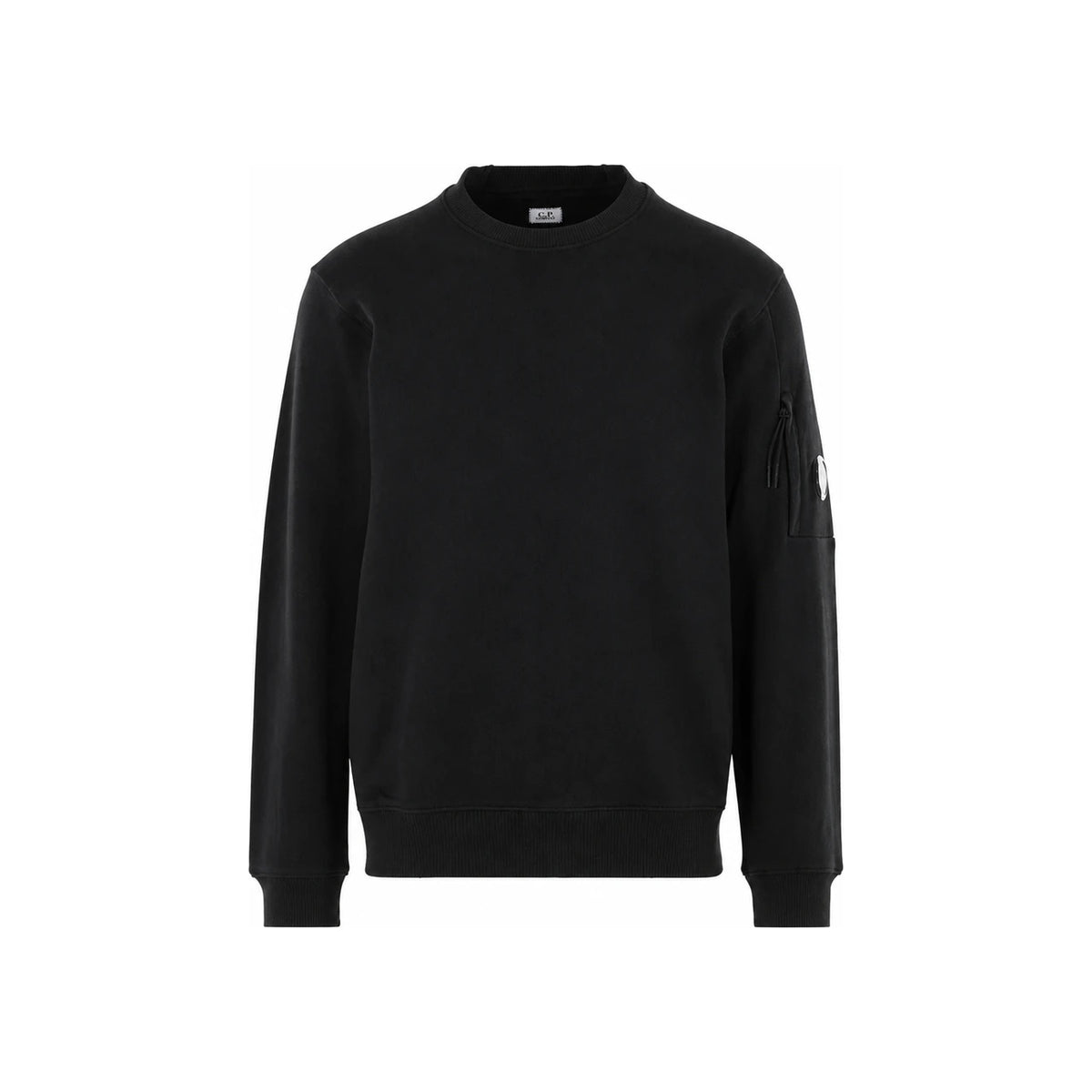 CP Company Lens Patch Black Sweatshirt Unisex