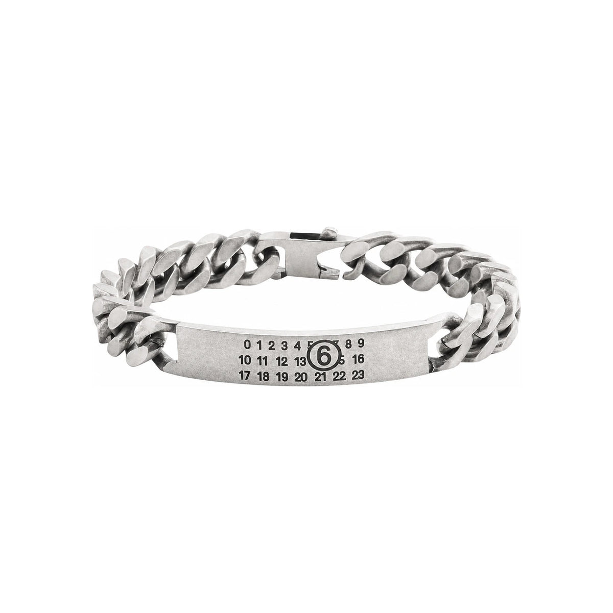 Maison Margiela Silver Gray Classic Chain Bracelet