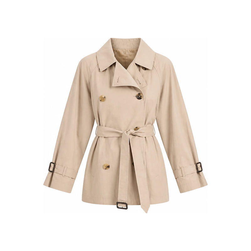 Max Mara Calé Short Trench Coat Women’s Jacket Beige 190211 14600 013