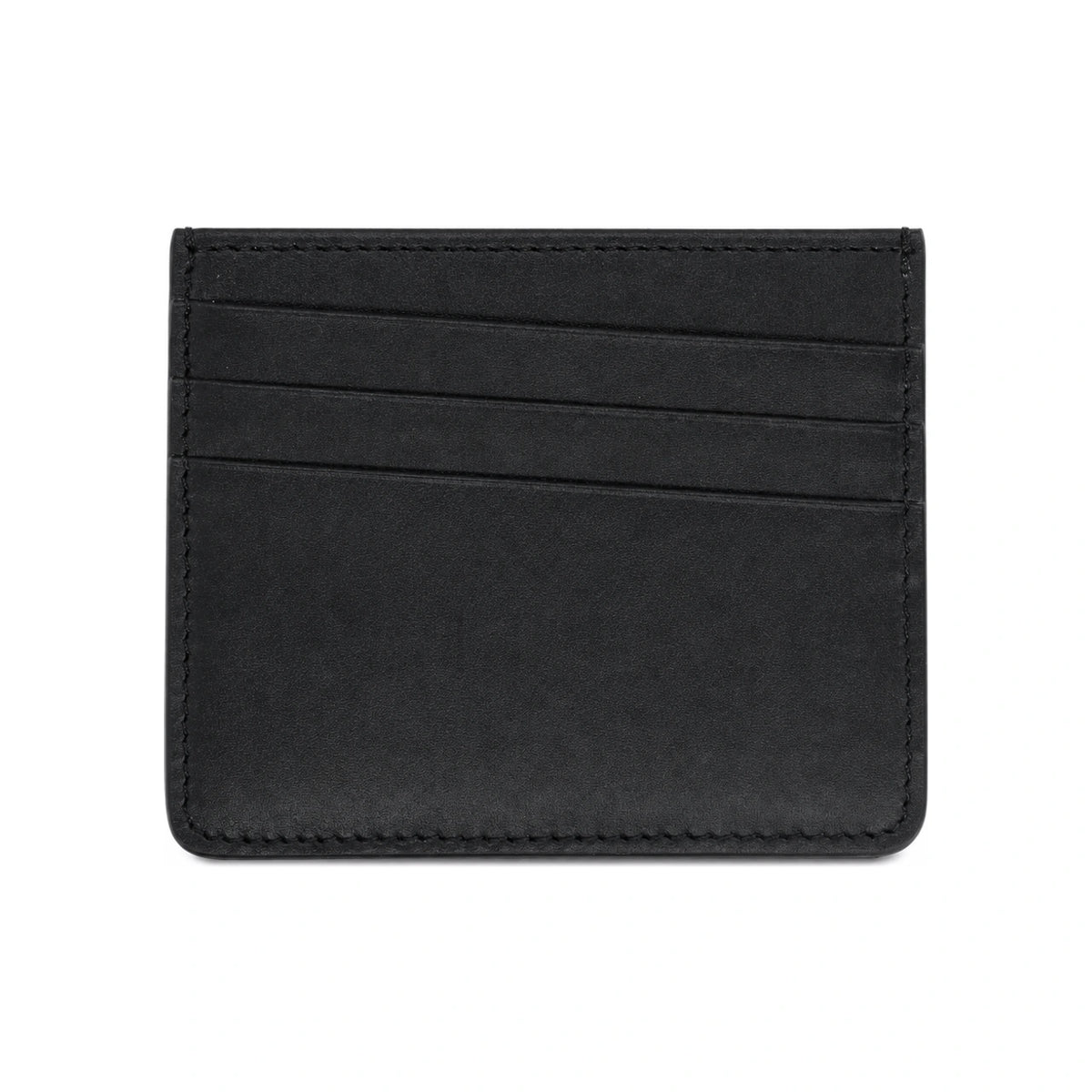 Maison Margiela Black Leather Card Holder Wallet