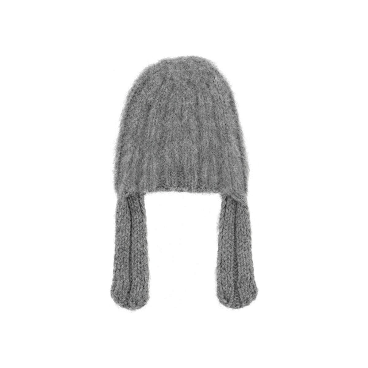Maison Margiela Rib Knit Beanie Hat Black Wool Men’s