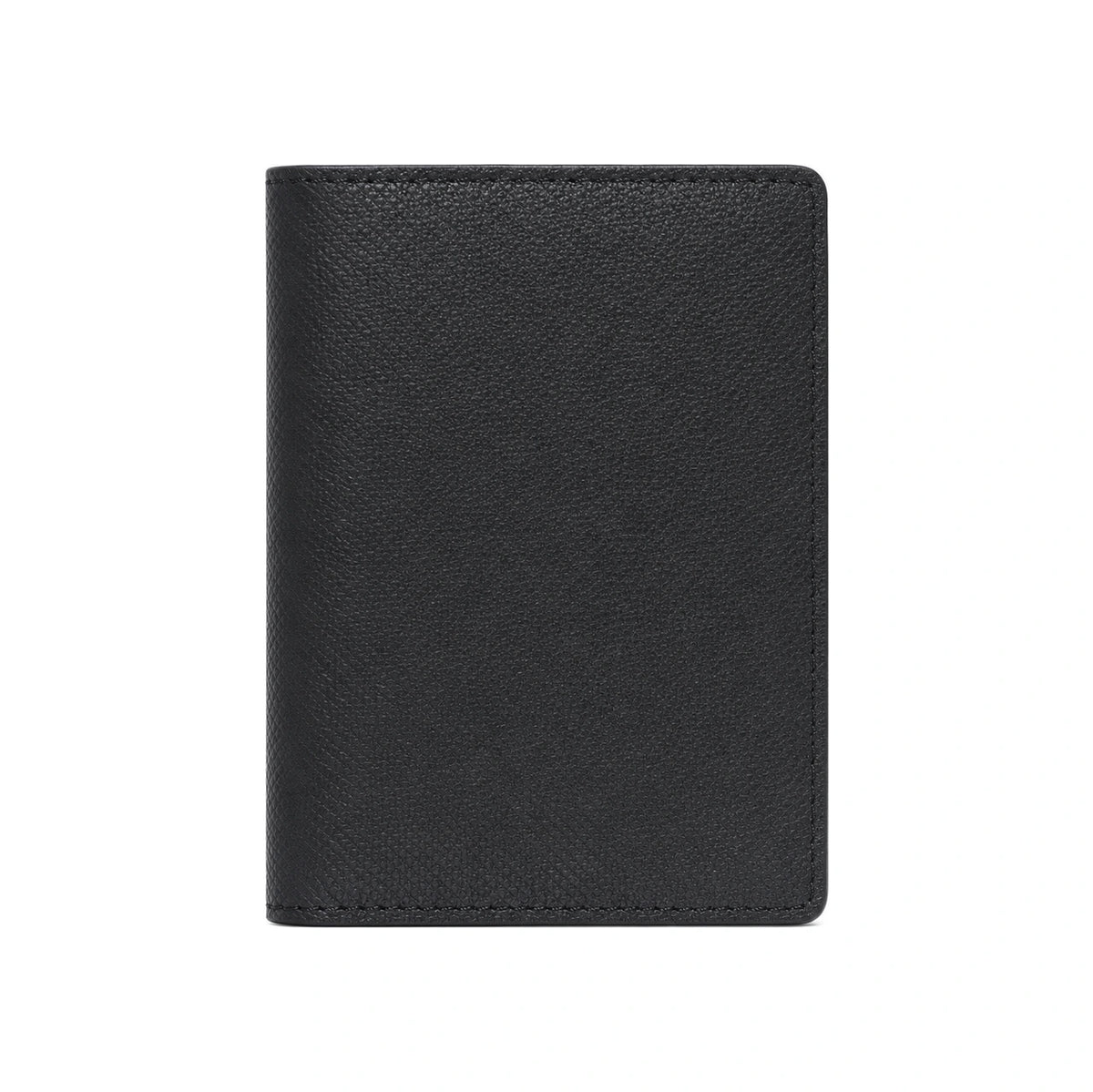 Maison Margiela Black Leather Compact Bifold Wallet