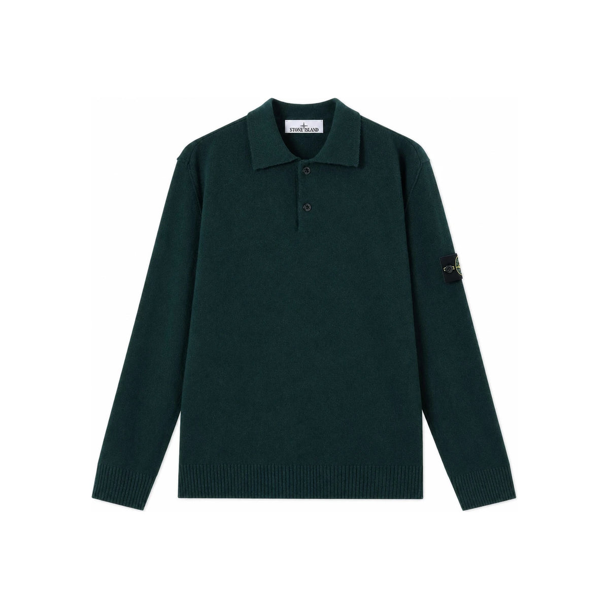 STONE ISLAND Black Wool Turtleneck Knit Sweater for Men