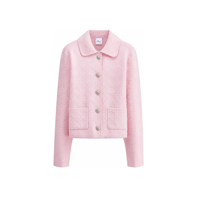 DIOR Pink Cannage Technical Jacquard Jacket 654V14A5I95 X4020