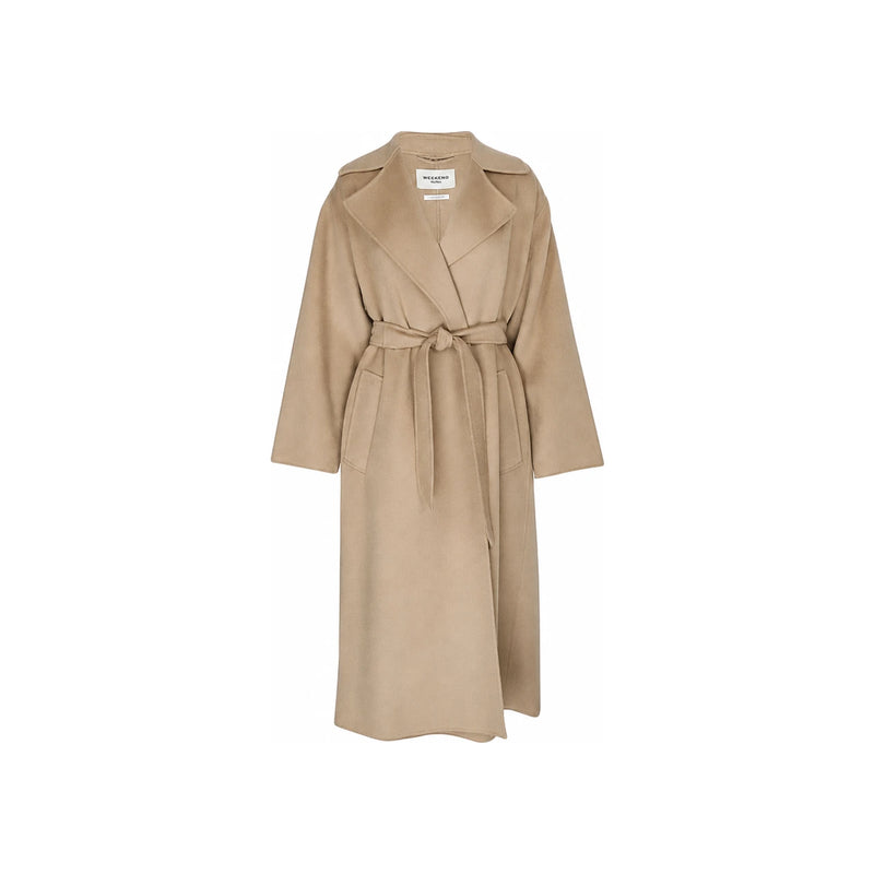 Max Mara Belted Long Coat Camel 2625016011 063