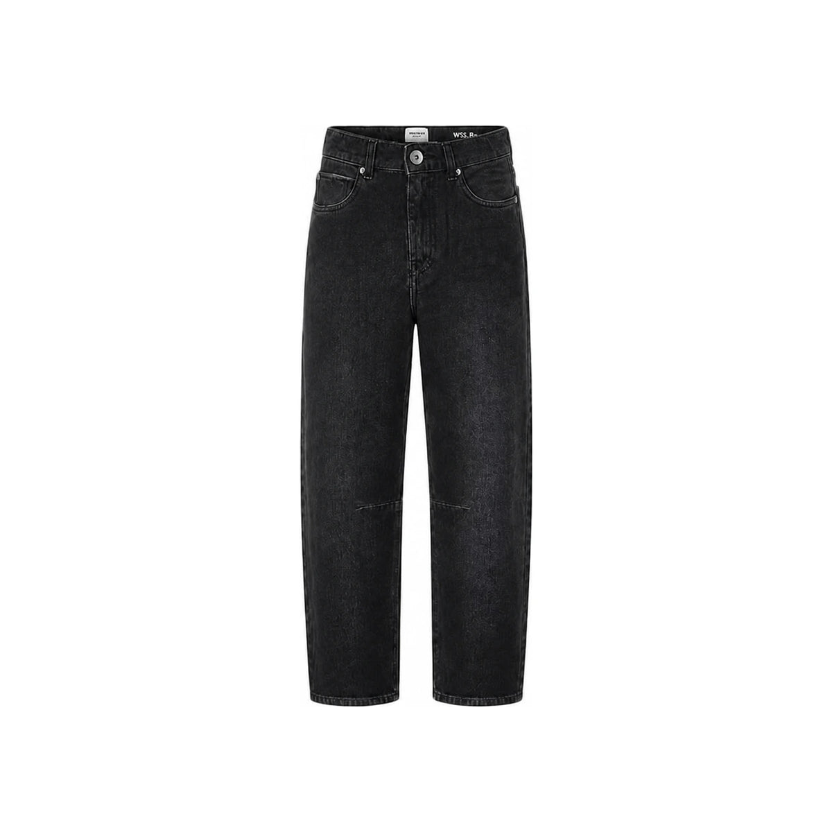 Max Mara Black Curved Regular Fit Denim Jeans 2625186041 021