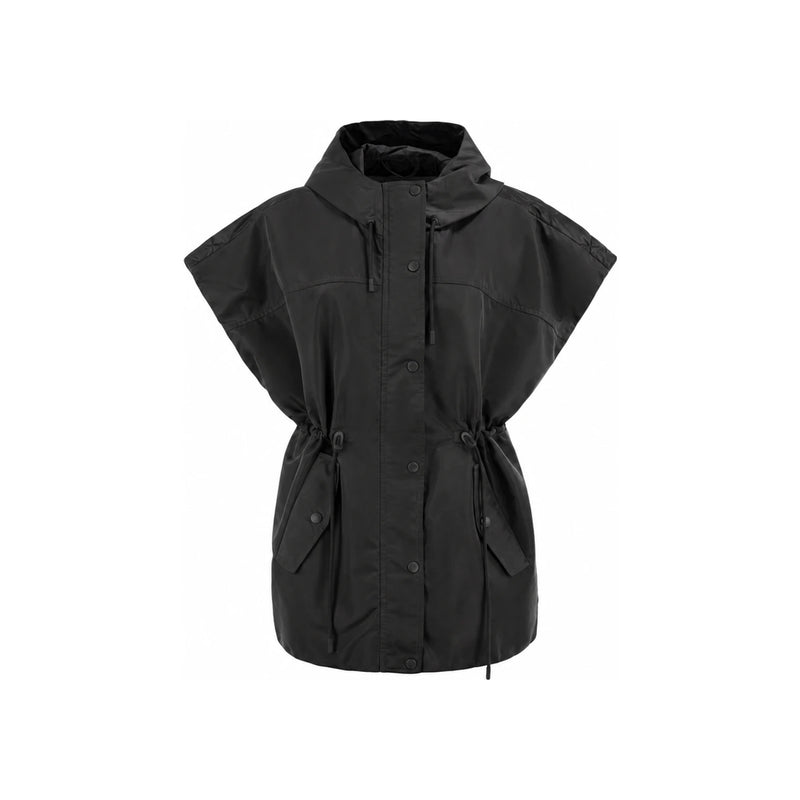 Max Mara ORIGANO Oversized Lightweight Puffer Vest Black 2625296021 001