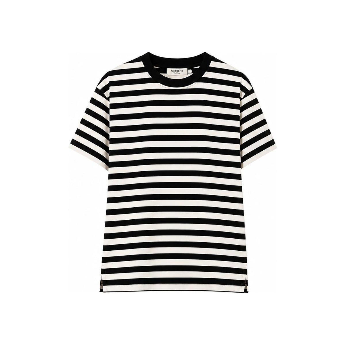 Max Mara Black Stripe Short-Sleeve T-Shirt 2625976021 010