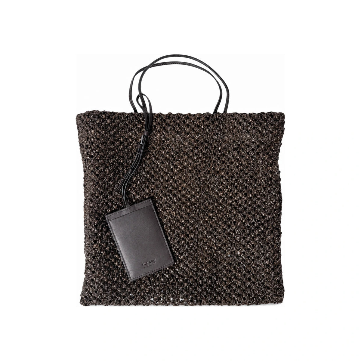 The Row Mini Raffia Woven Tote Bag