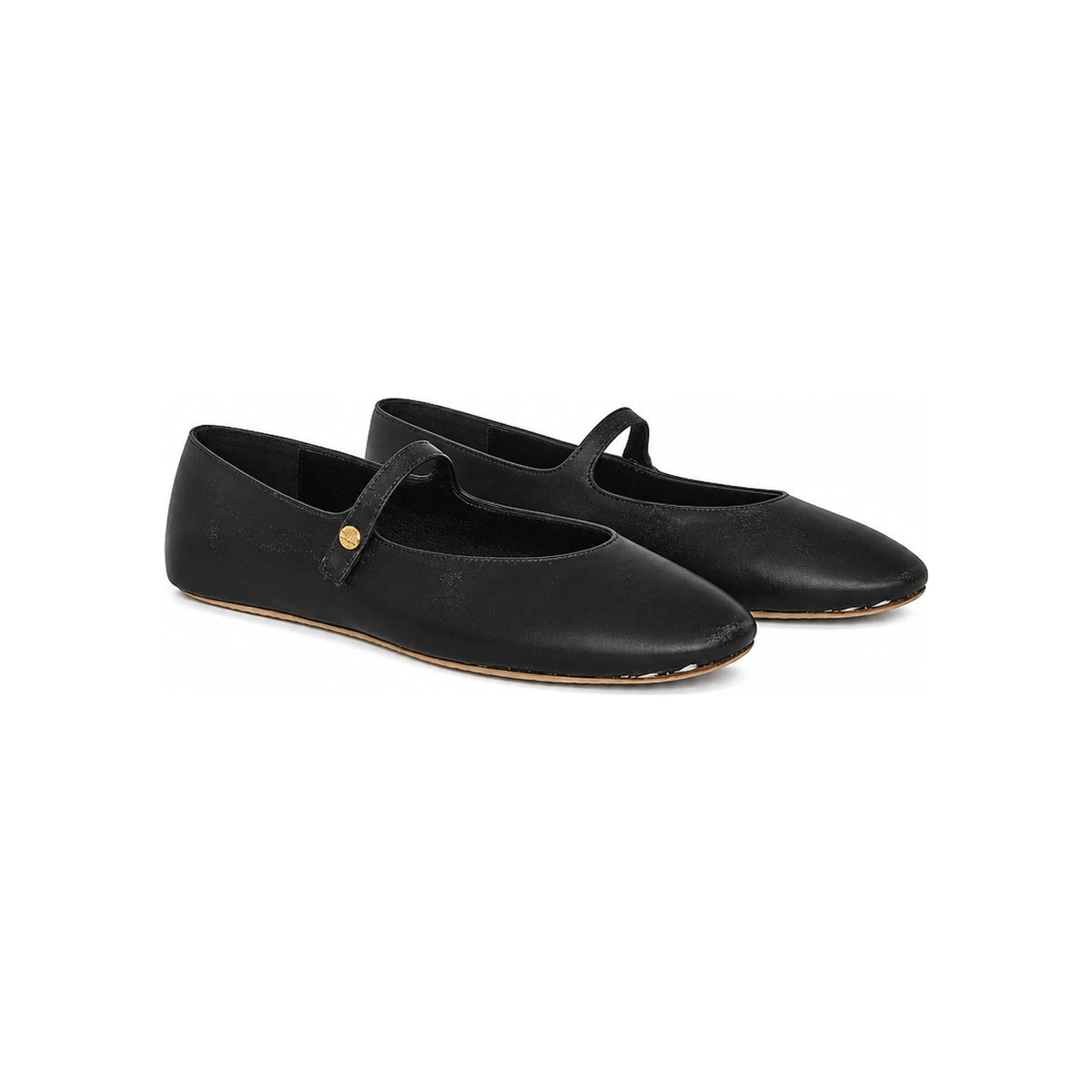 CELINE Lambskin Ballet Ballerina Loafers Black 367595272C 38NO