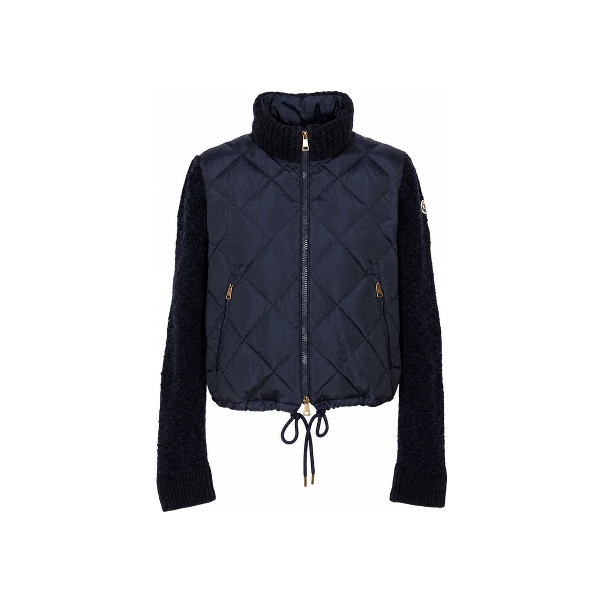 Moncler Women’s Padded Zip Cardigan Navy Knit