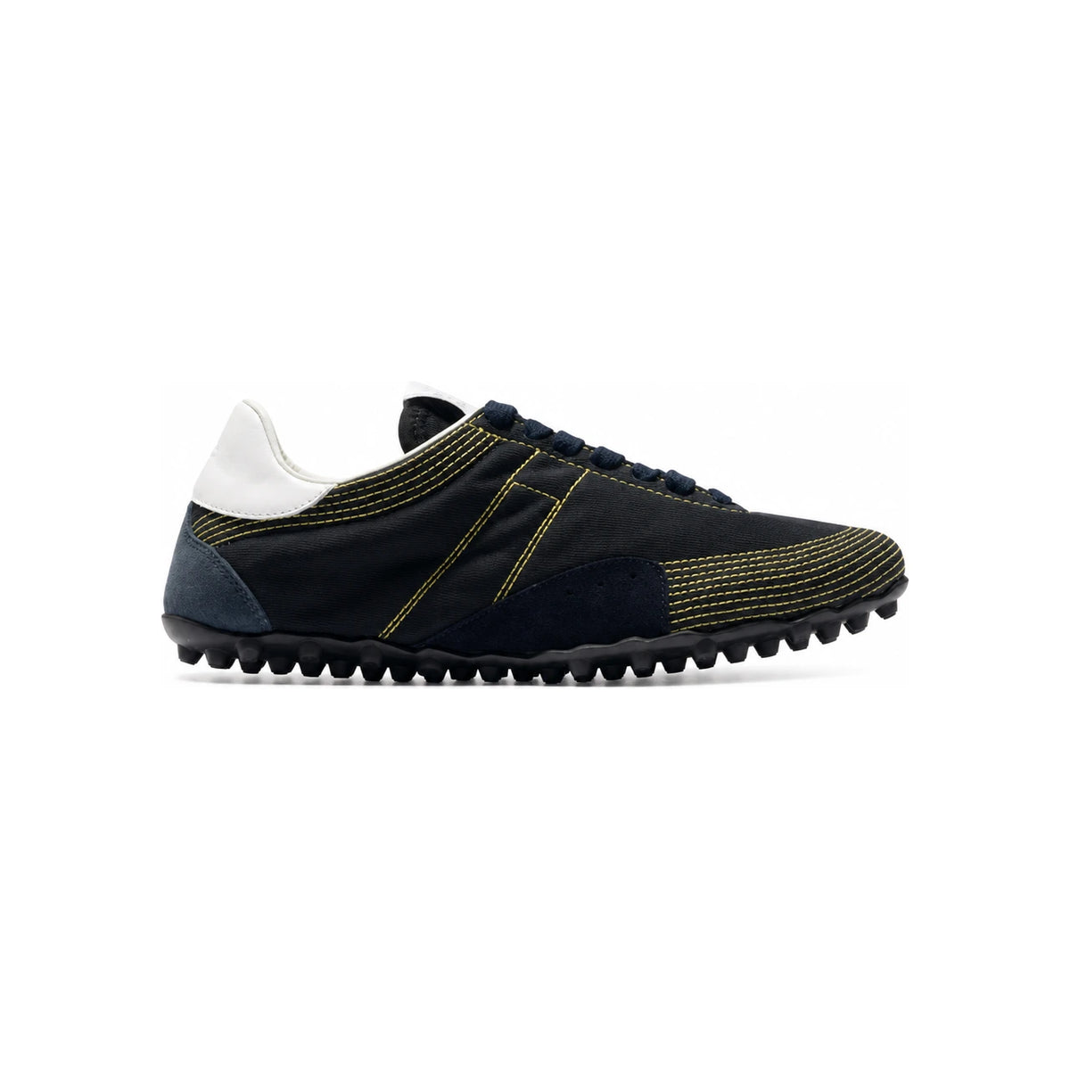 Maison Margiela Burgundy Leather Low-Top Sneakers