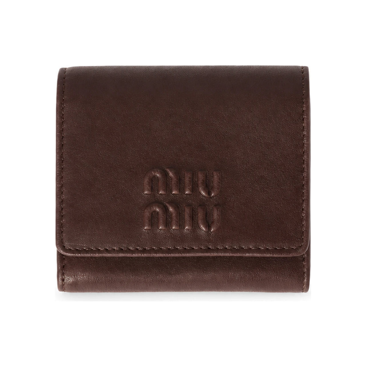 Miu Miu Small Nappa Leather Card Holder Wallet Navy 5MH051 AEFX F0NBL