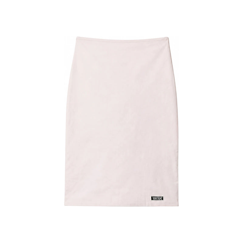 Miu Miu Stretch Poplin Midi Skirt MG2776 6472 F0K74