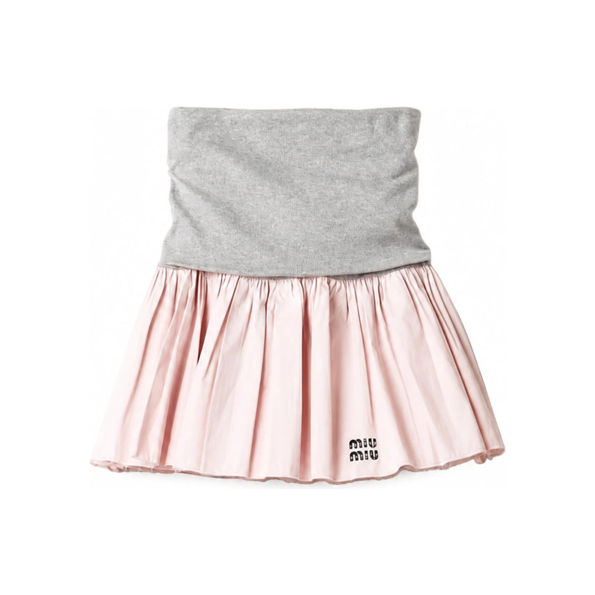 Miu Miu Jersey Poplin Midi Skirt MG2466 17E7 F0X6U