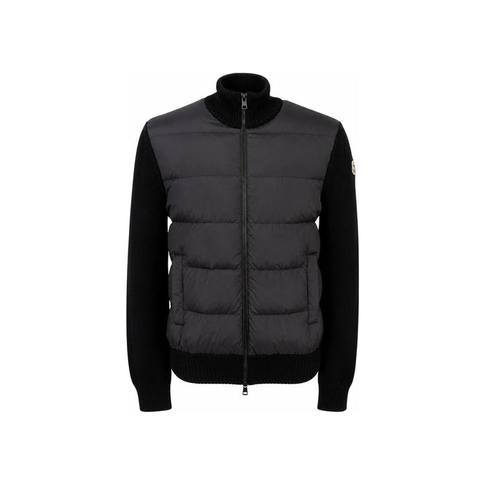 Moncler Men’s Padded Zip Cardigan Black Knit