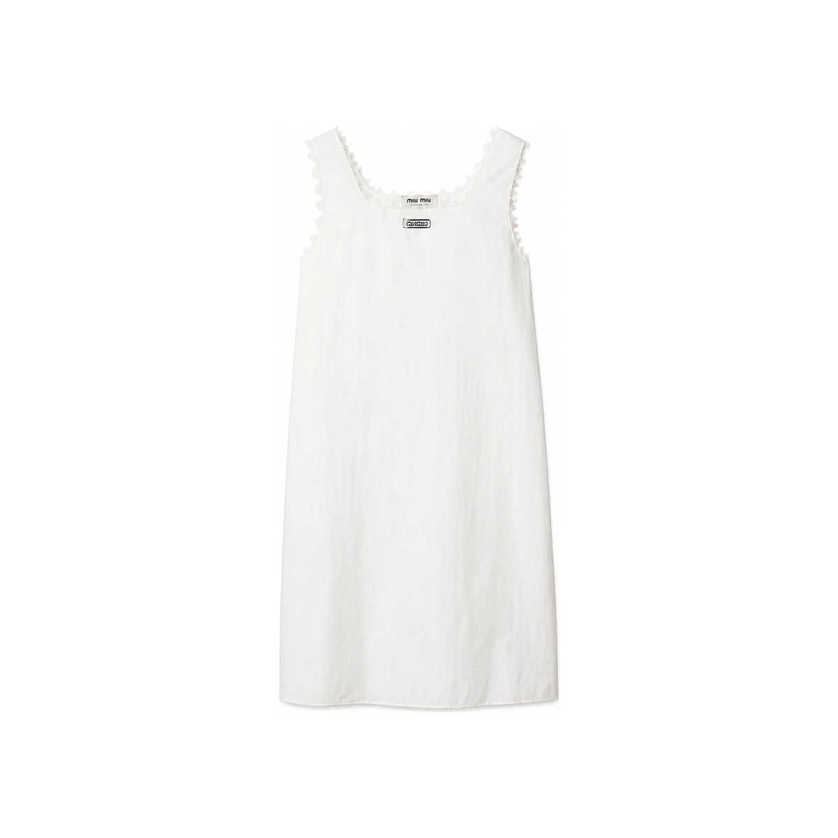 Miu Miu Slub Poplin Midi Dress MF6457 163M F0009