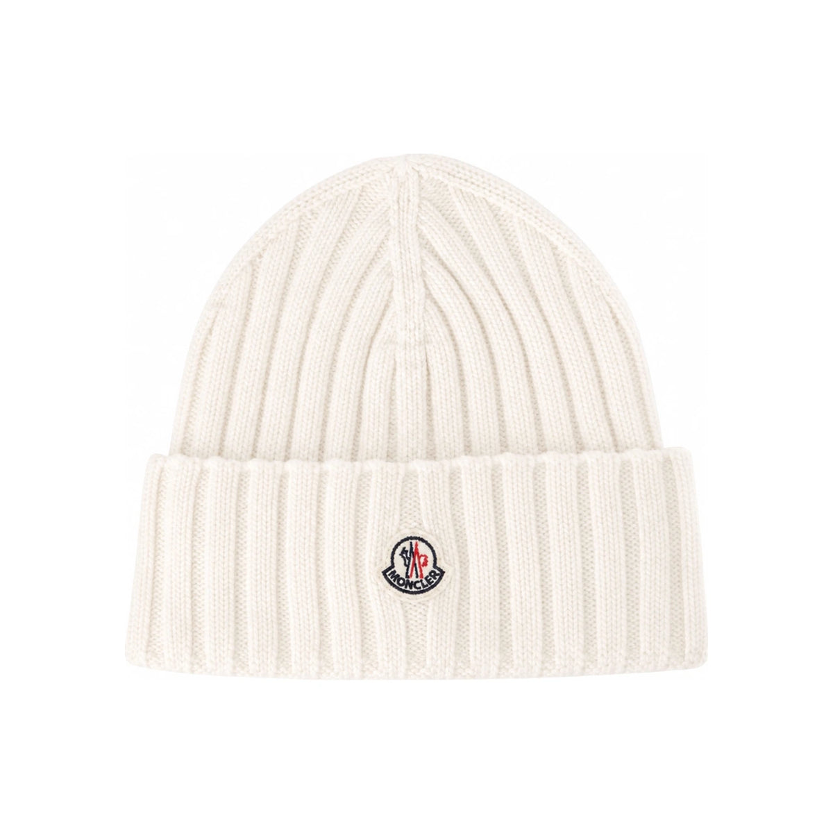 Moncler Women’s Knit Beanie Hat White