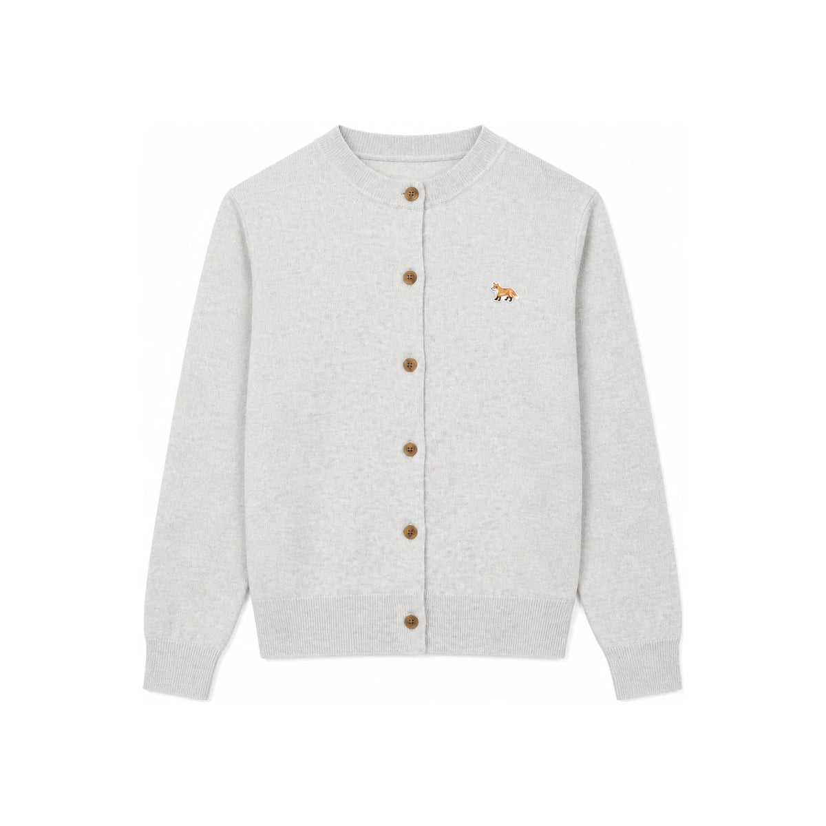 Maison Kitsune Wool Blend Button-Up Cardigan Women’s Navy