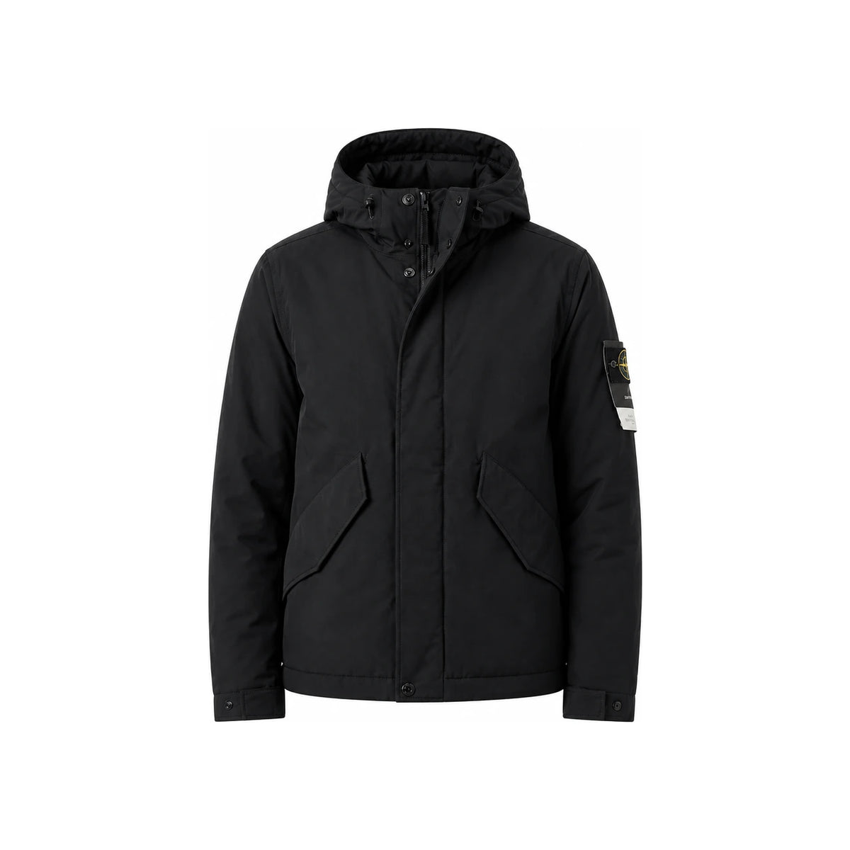 STONE ISLAND Black Nylon Bomber Jacket for Men