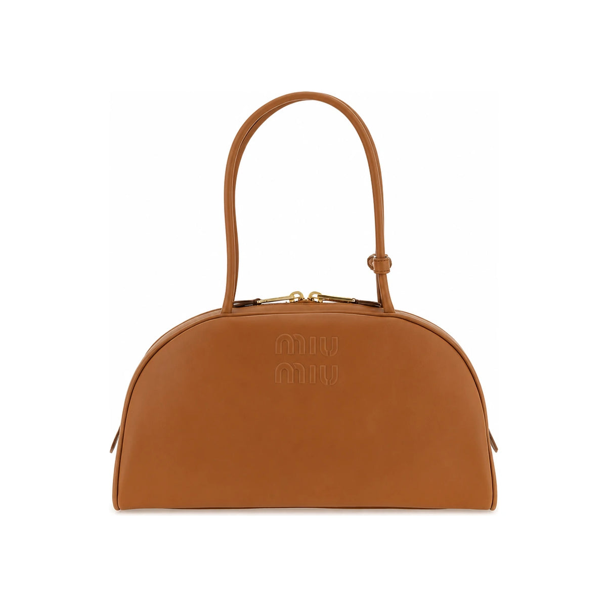 Miu Miu Leather Shoulder Bag Cream White