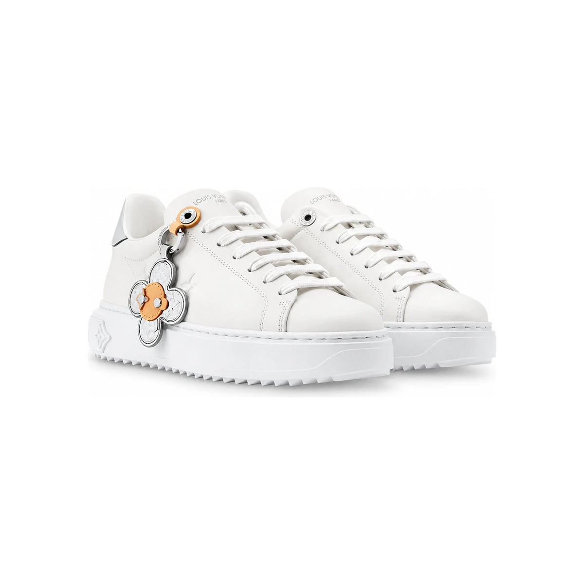 Louis Vuitton White Time Out Low-Top Sneakers 1AIVHW
