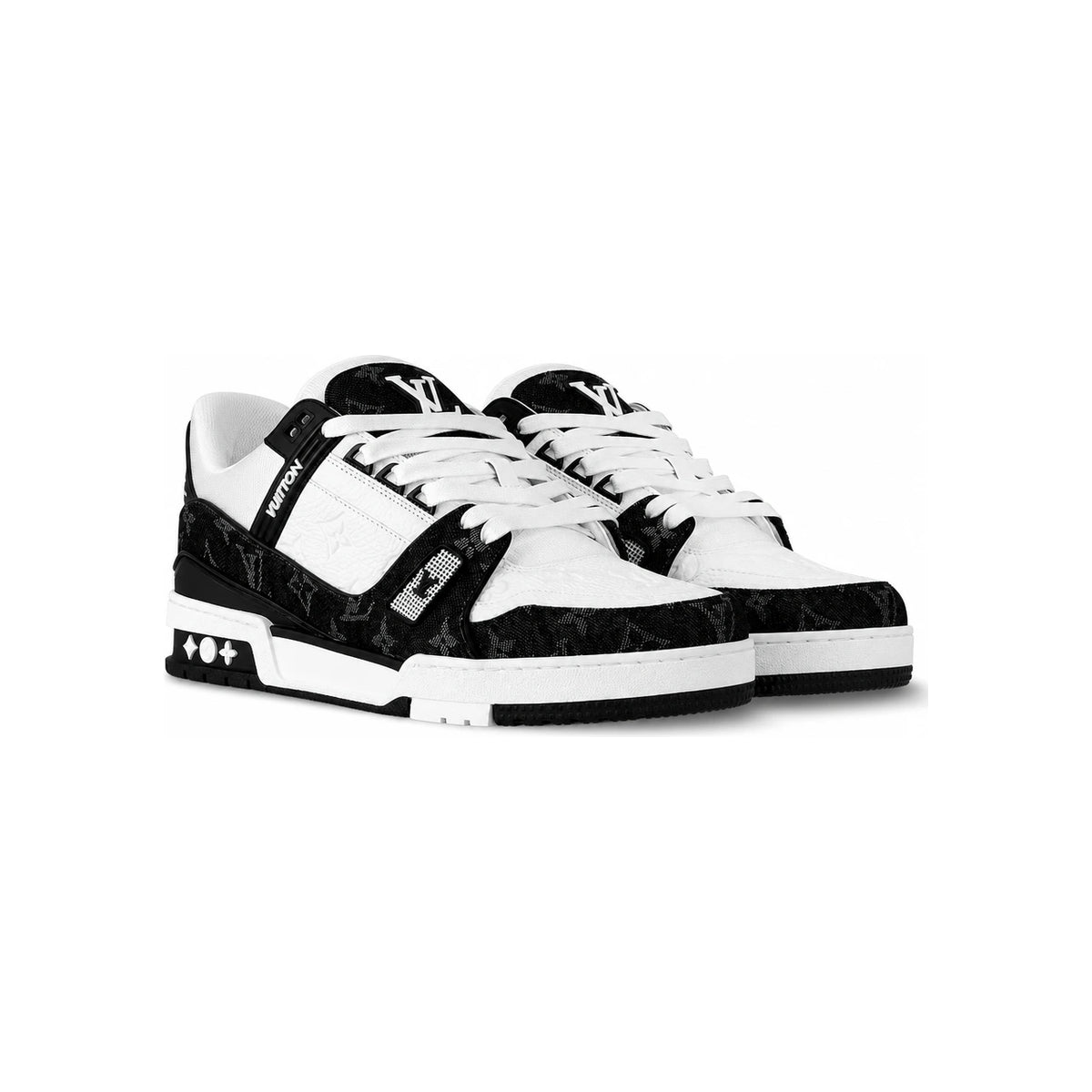 Louis Vuitton LV Trainer Black Men's Low Top Sneakers M9U5PM