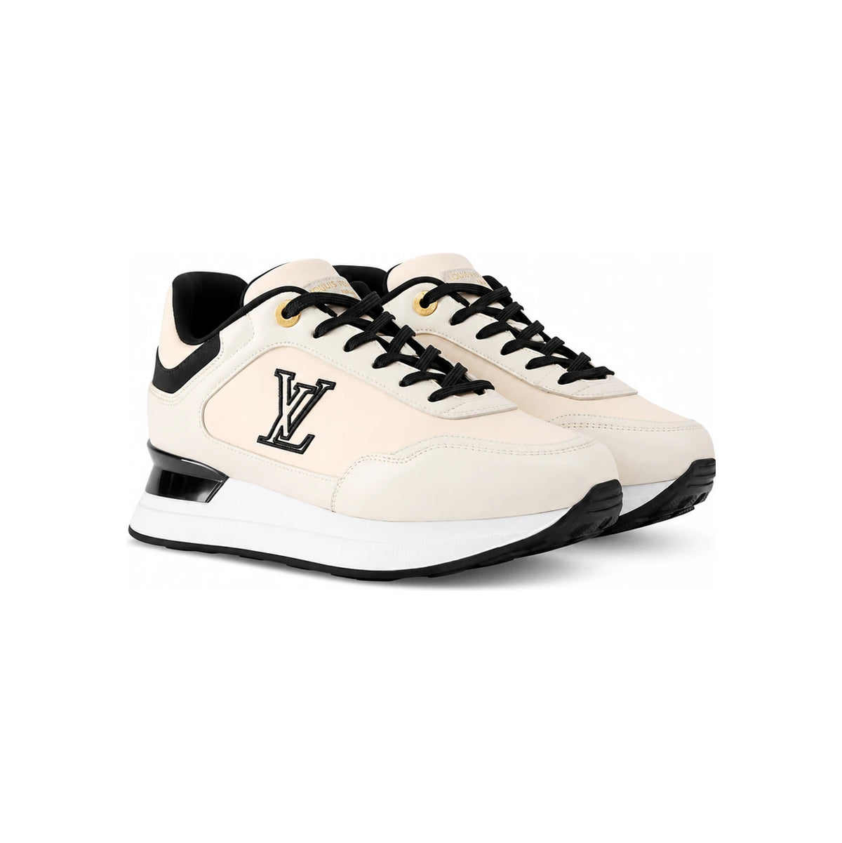 Louis Vuitton Men's Neo Run Away Low-Top Sneakers Cream 1AKYOW