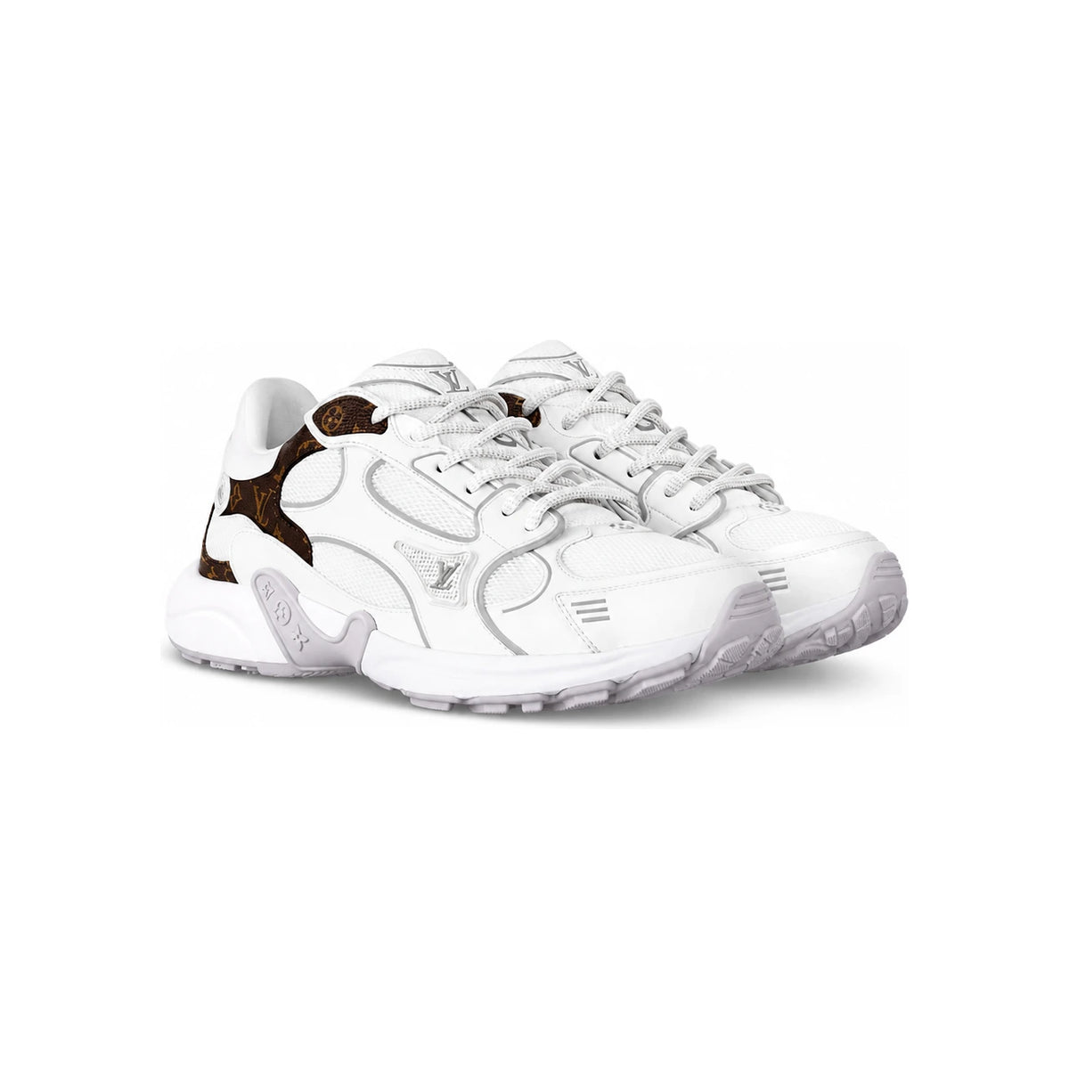 Louis Vuitton LV Olympia White Men's Low Top Sneakers 1AHOEV