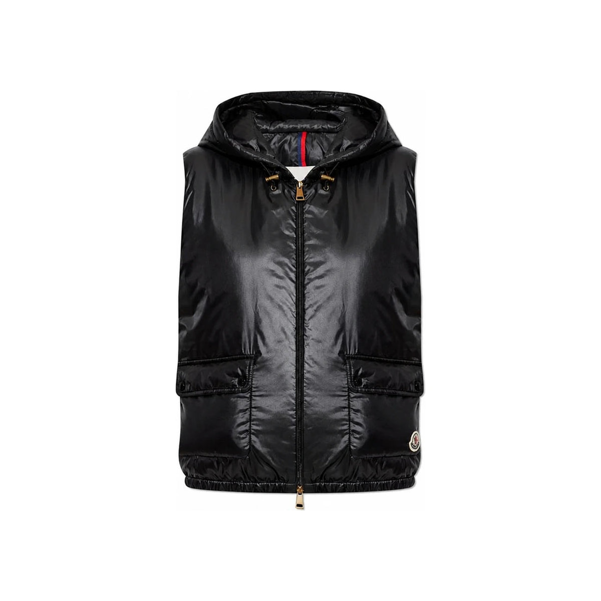 Moncler Black Languid Hooded Down Vest 1A00094 597YG 999