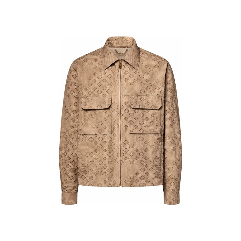 Louis Vuitton Monogram Ripstop Zip-Up Regular Fit Women's Overshirt