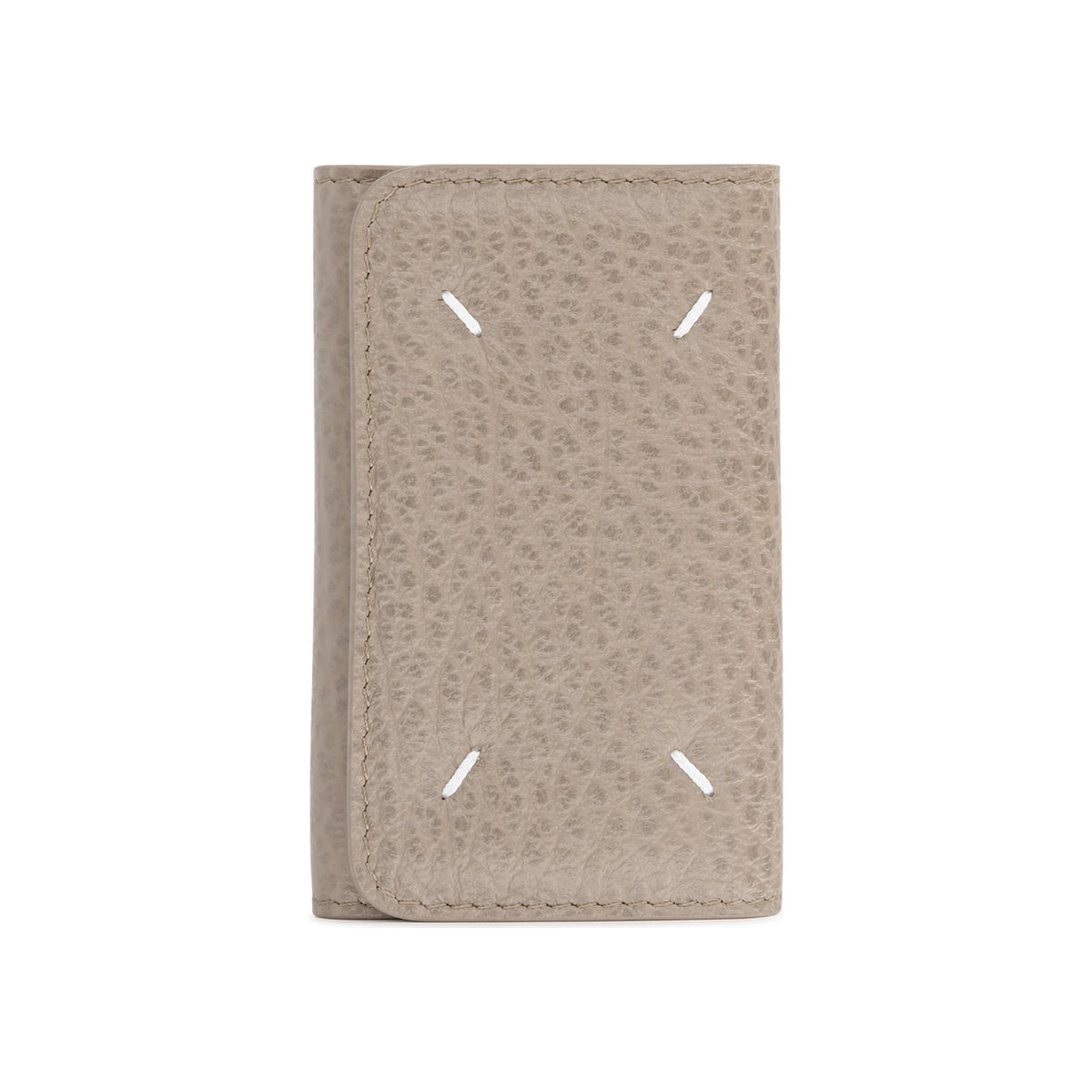 Maison Margiela Leather Key Case Wallet with Keyring Black
