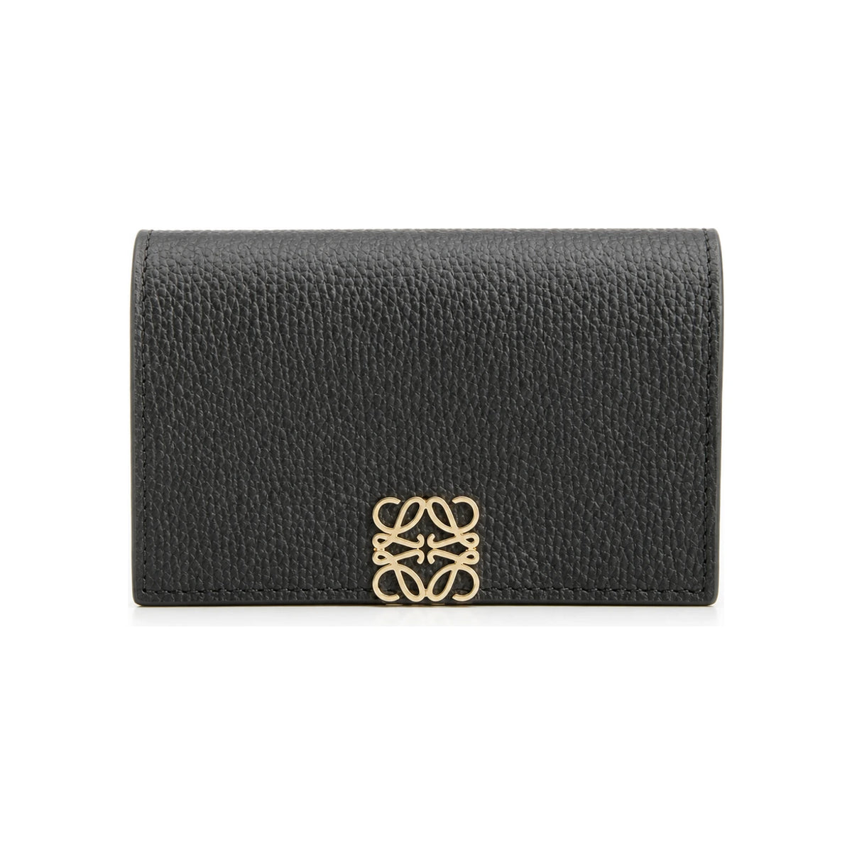 LOEWE Anagram Pebble Grain Leather Card Holder Wallet for Women C821 M97 X08