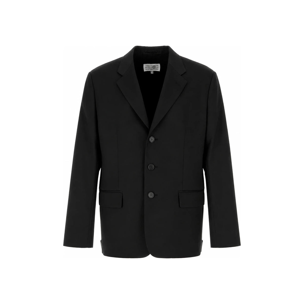 Maison Margiela Black Wool Blazer Suit Jacket for Men