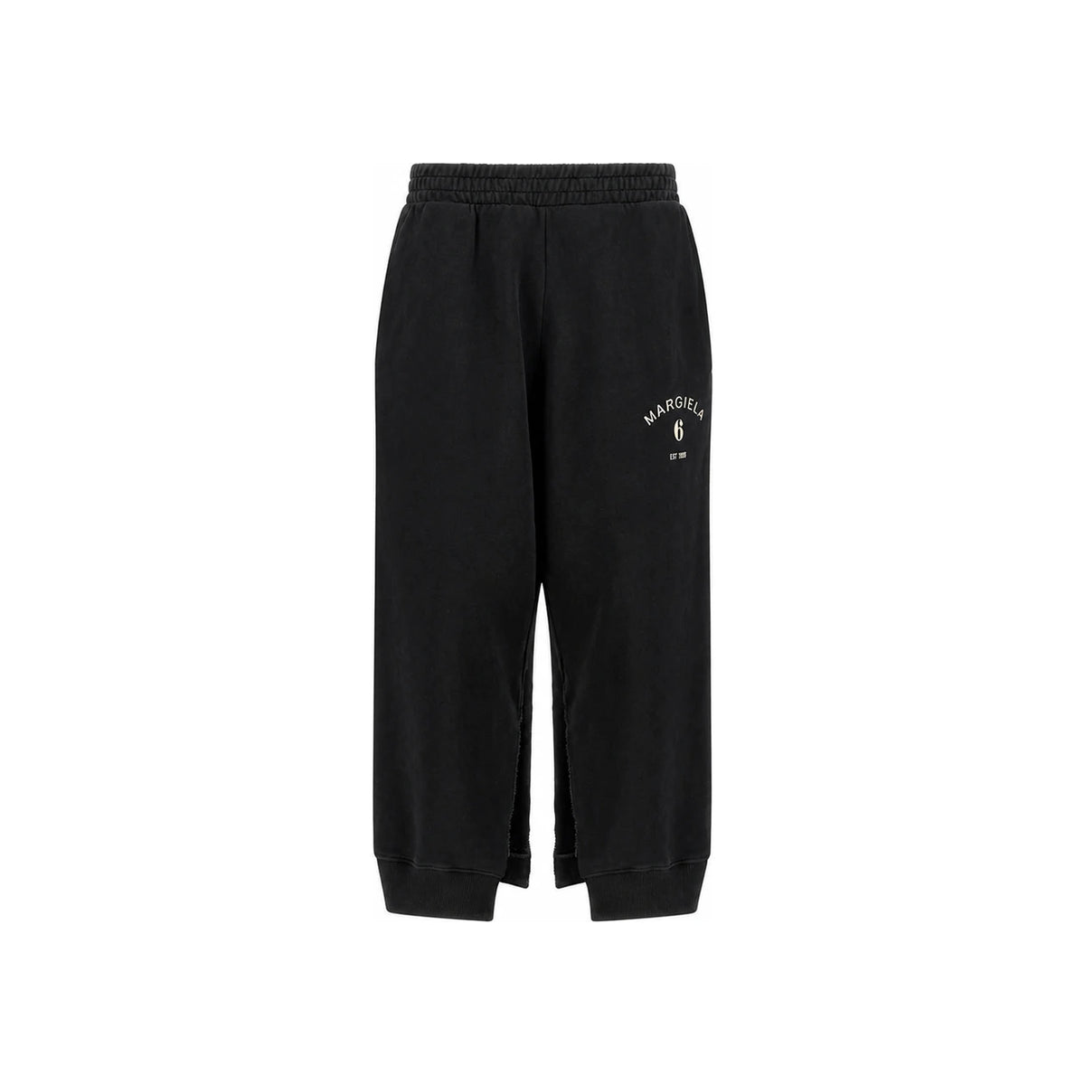 Maison Margiela Black Wool Cropped Trousers