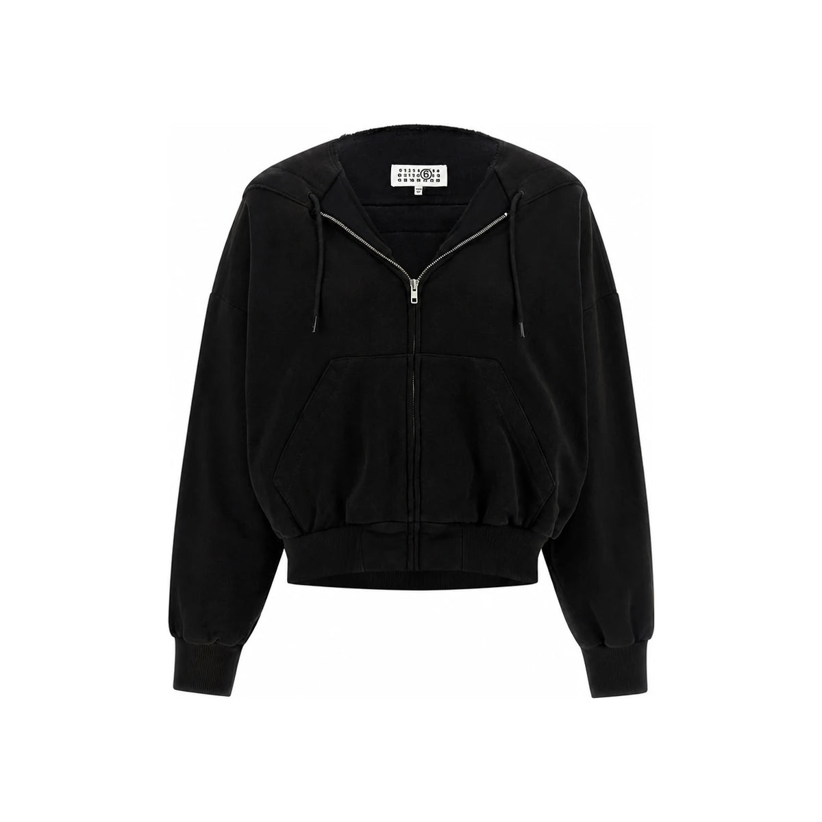 Maison Margiela Black Bomber-Style Sweatshirt for Women