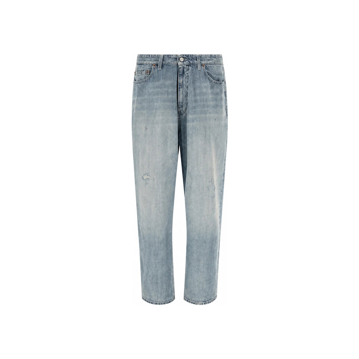 Maison Margiela Blue Denim Jeans Men’s Straight Leg Pants
