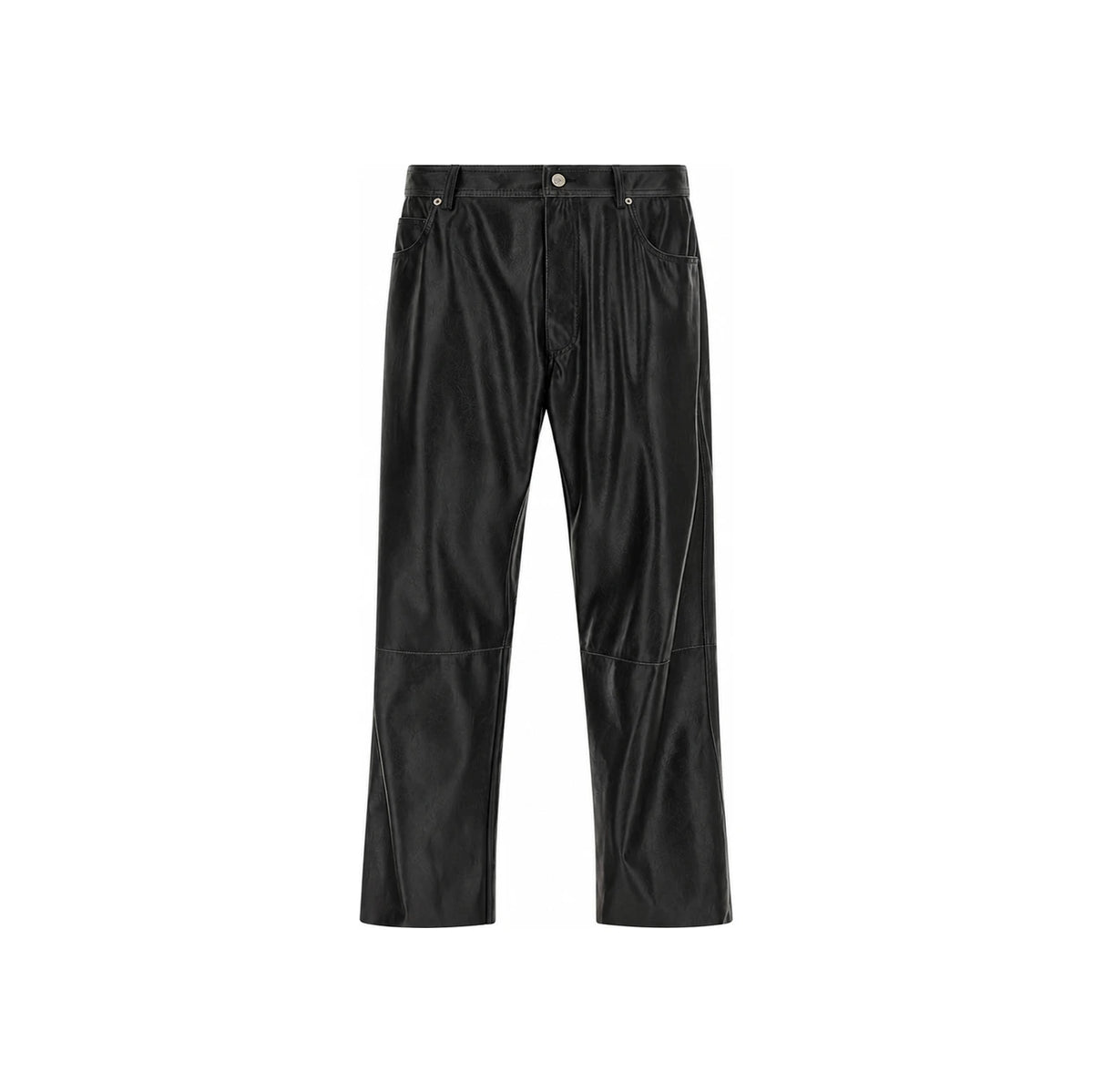 Maison Margiela Black Leather Trousers Men’s Pants