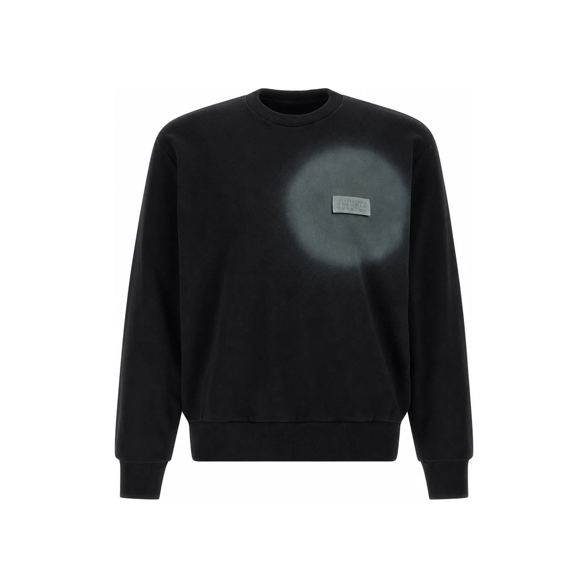 Maison Margiela Black Cotton Crewneck Sweatshirt for Men