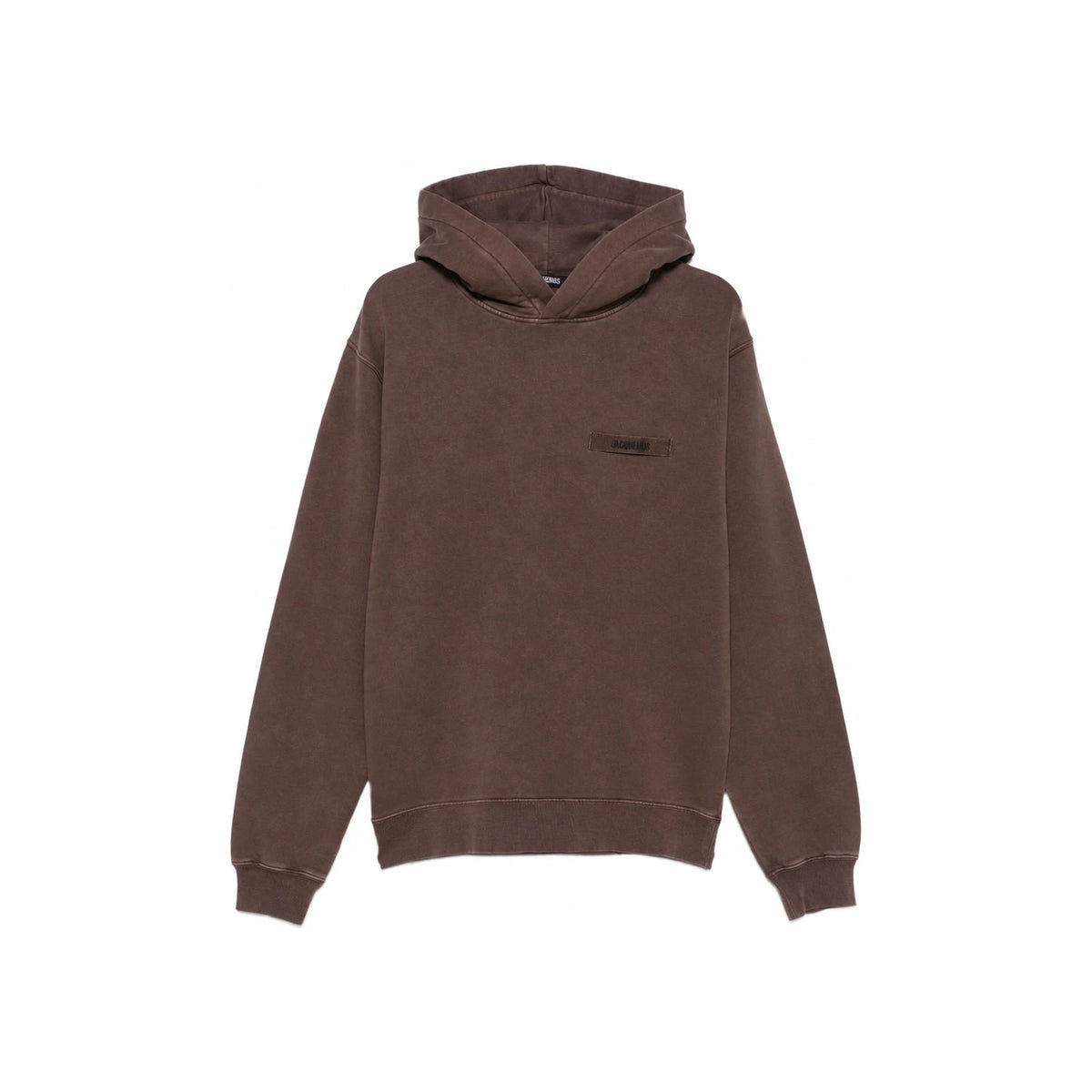 JACQUEMUS Brown Grosgrain Hoodie Pullover Top