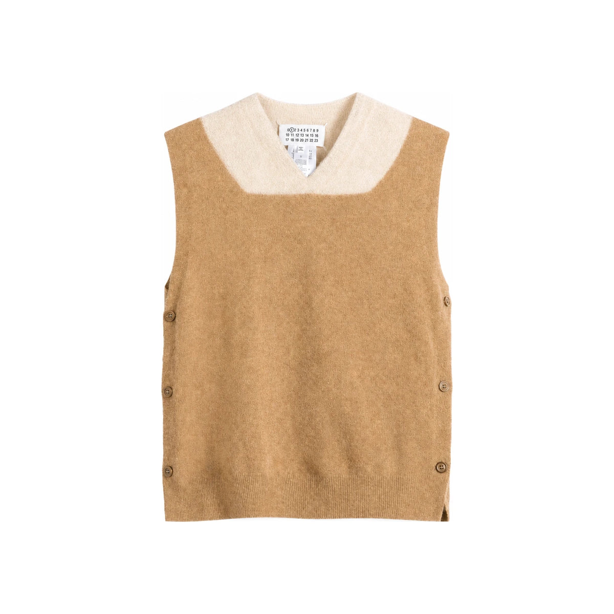 Maison Margiela Cape Sleeveless Shirt FW26 White
