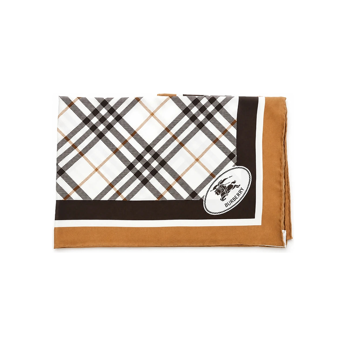 BURBERRY Wool Cashmere Check Scarf