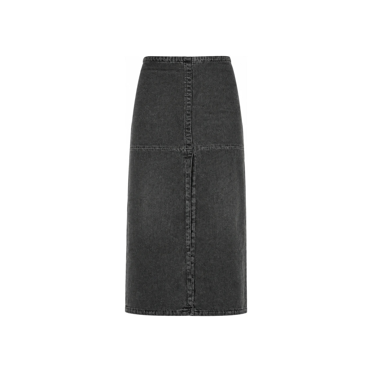 Maison Margiela Black Wool Blend Midi Skirt