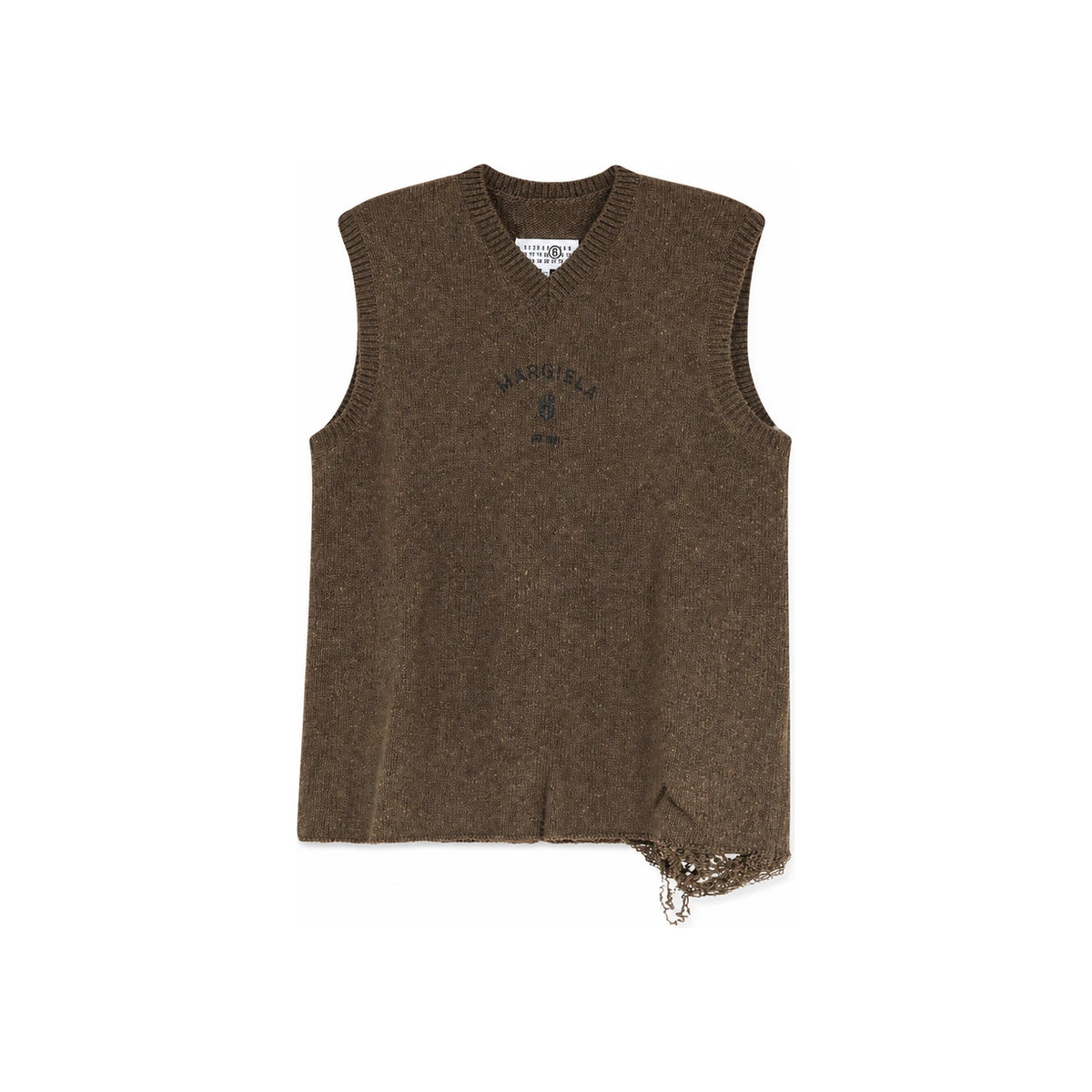 Maison Margiela Wool Knit Vest Men FW26 Gray