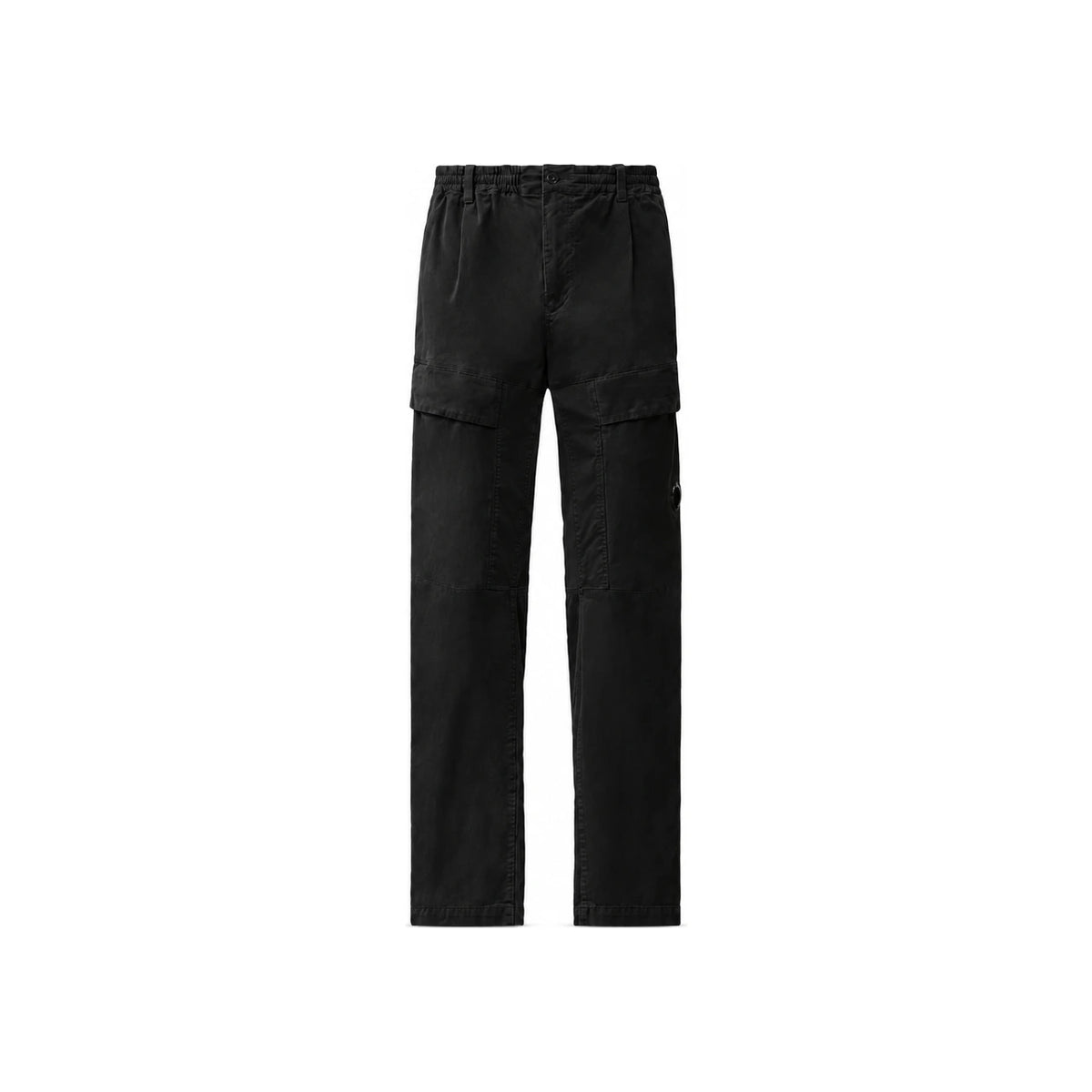 CP Company Stretch Satin Cargo Pants for Men Black