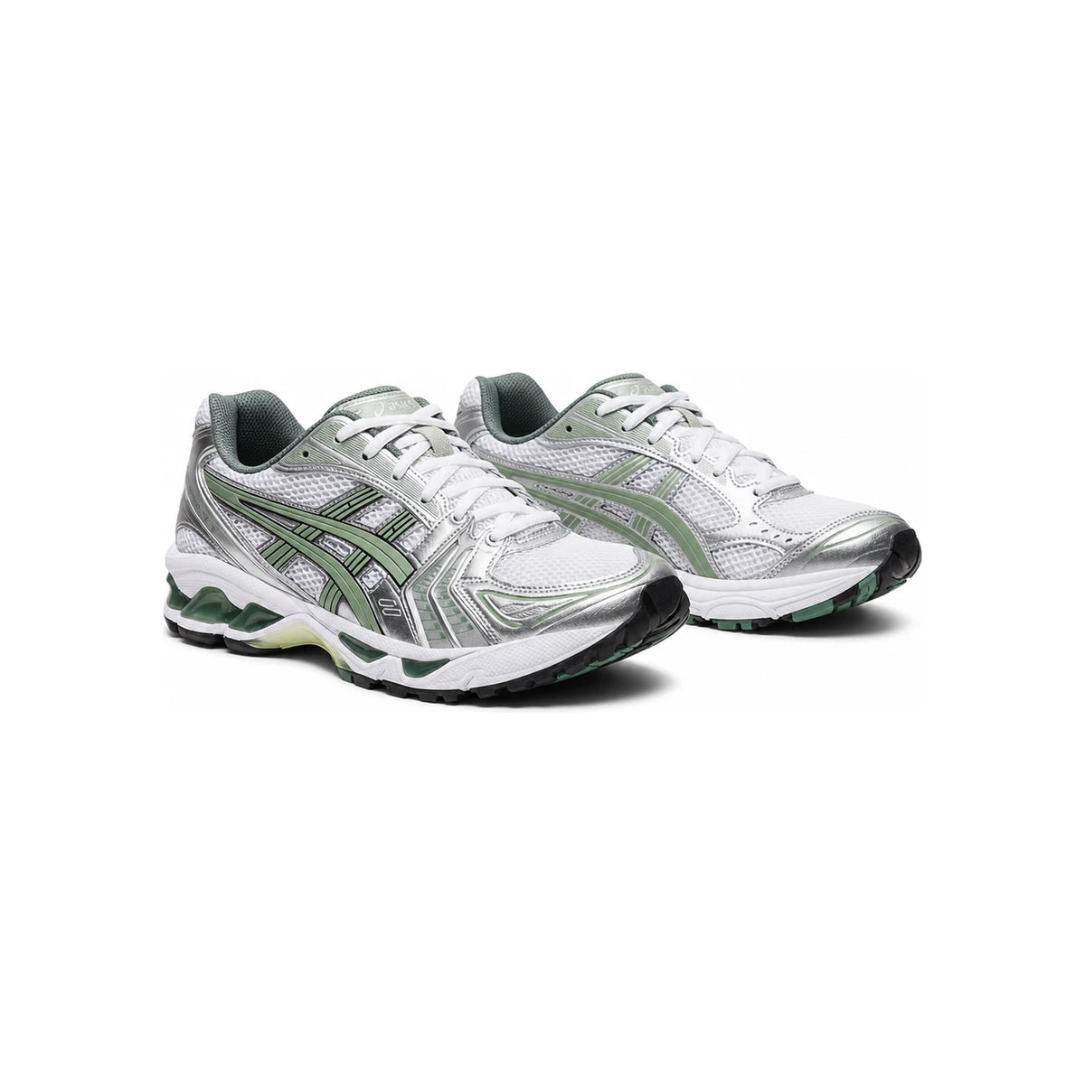 Asics White Slate Gray GEL-Kayano 14 Low-Top Sneakers