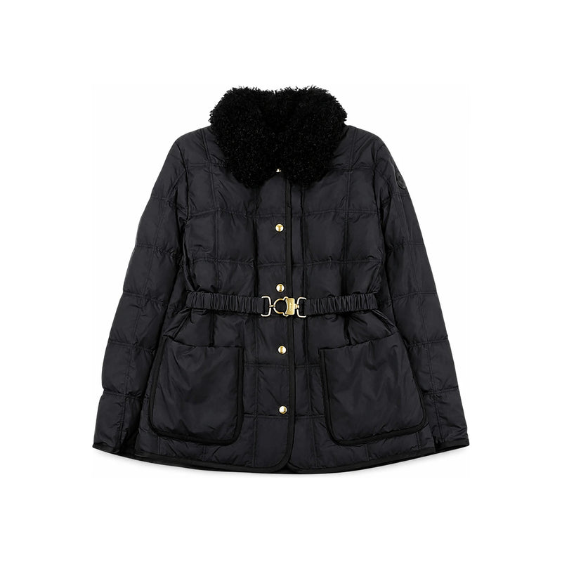 Moncler Women's Black Belted Down Puffer Jacket 1A00065 597YW 999